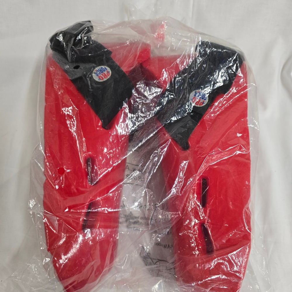 ProForce Lightning Red Sparring Boots Martial Arts Karate Foam Kicks Size 9/10